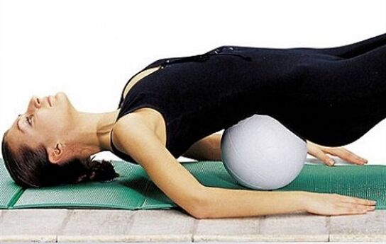 Medical exercises for lumbar back osteochondrosis